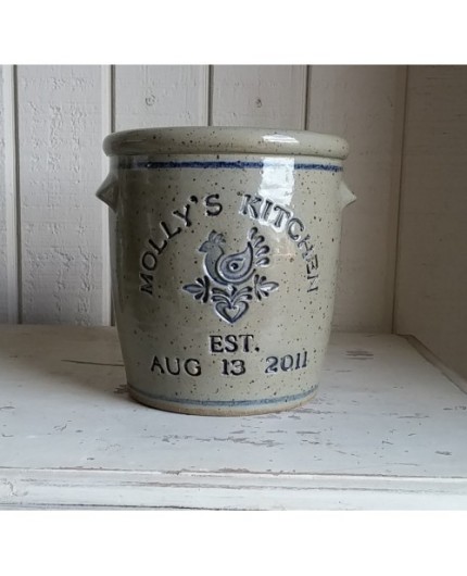 Personalize this Crock - Handmade Stoneware Pottery
